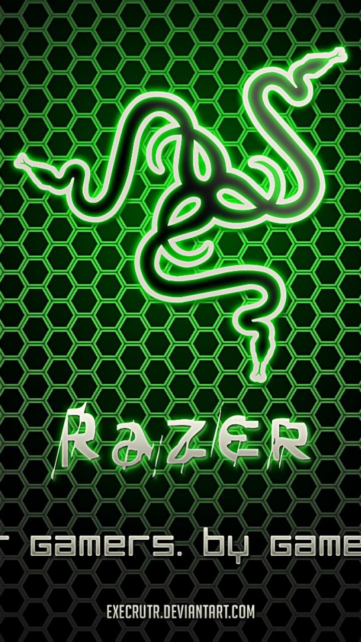 razer iphone wallpaper,green,font,organism,pattern,graphics