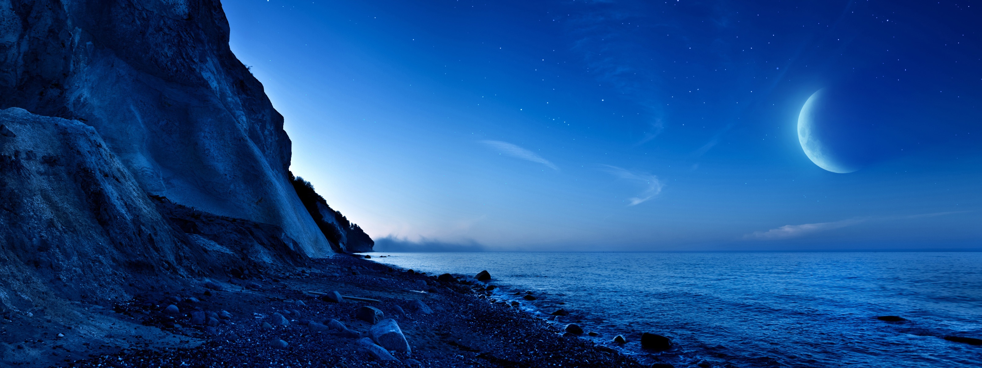 fondo de pantalla de 3200 x 900,cielo,azul,cuerpo de agua,mar,naturaleza