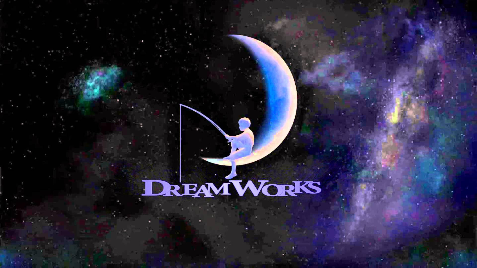 dreamworks wallpaper,astronomisches objekt,atmosphäre,himmel,schriftart,halbmond