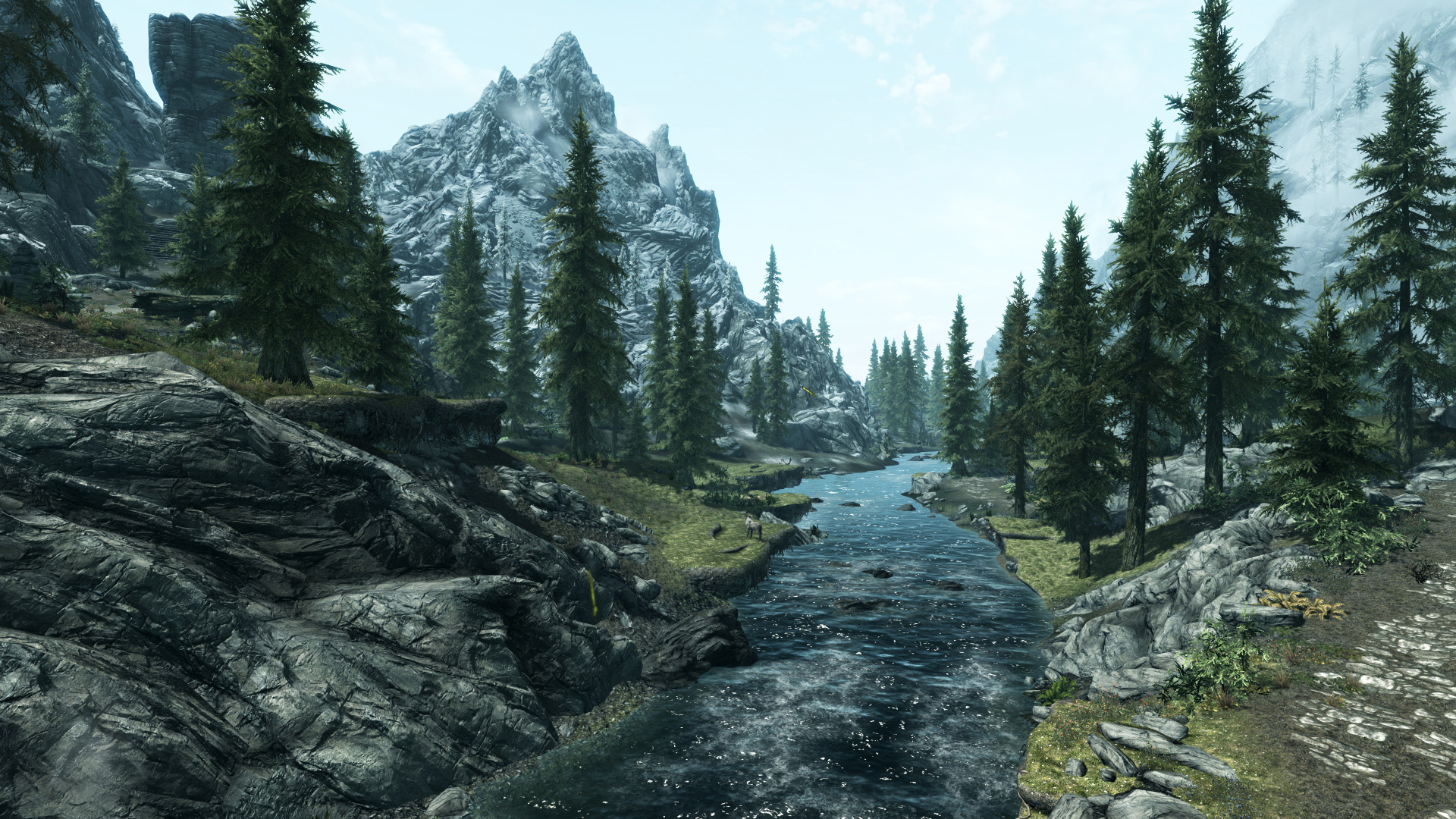 fondo de pantalla nórdico,naturaleza,paisaje natural,agua,árbol,montaña