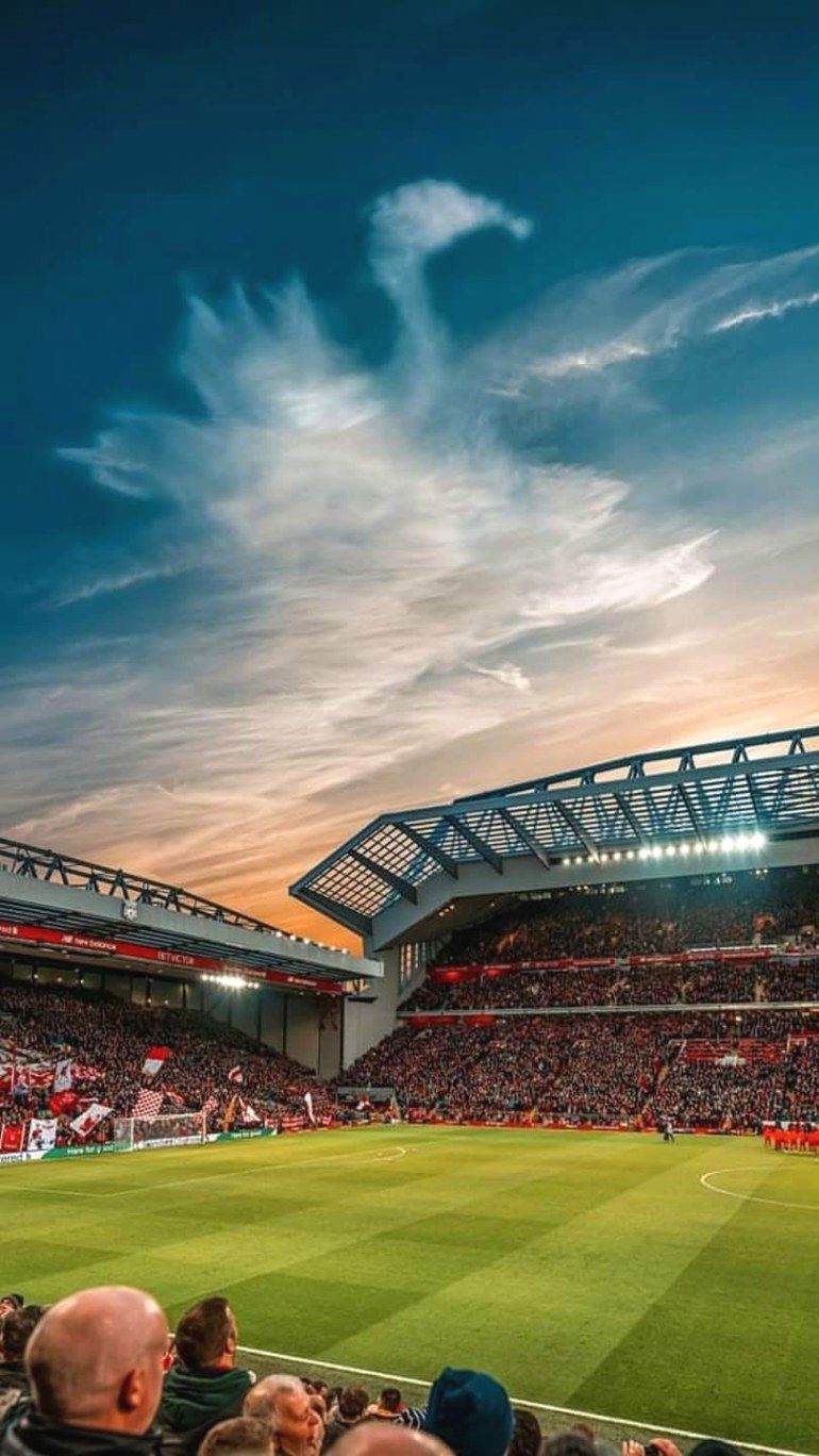 fond d'écran anfield,stade,ciel,stade spécifique au football,atmosphère,architecture