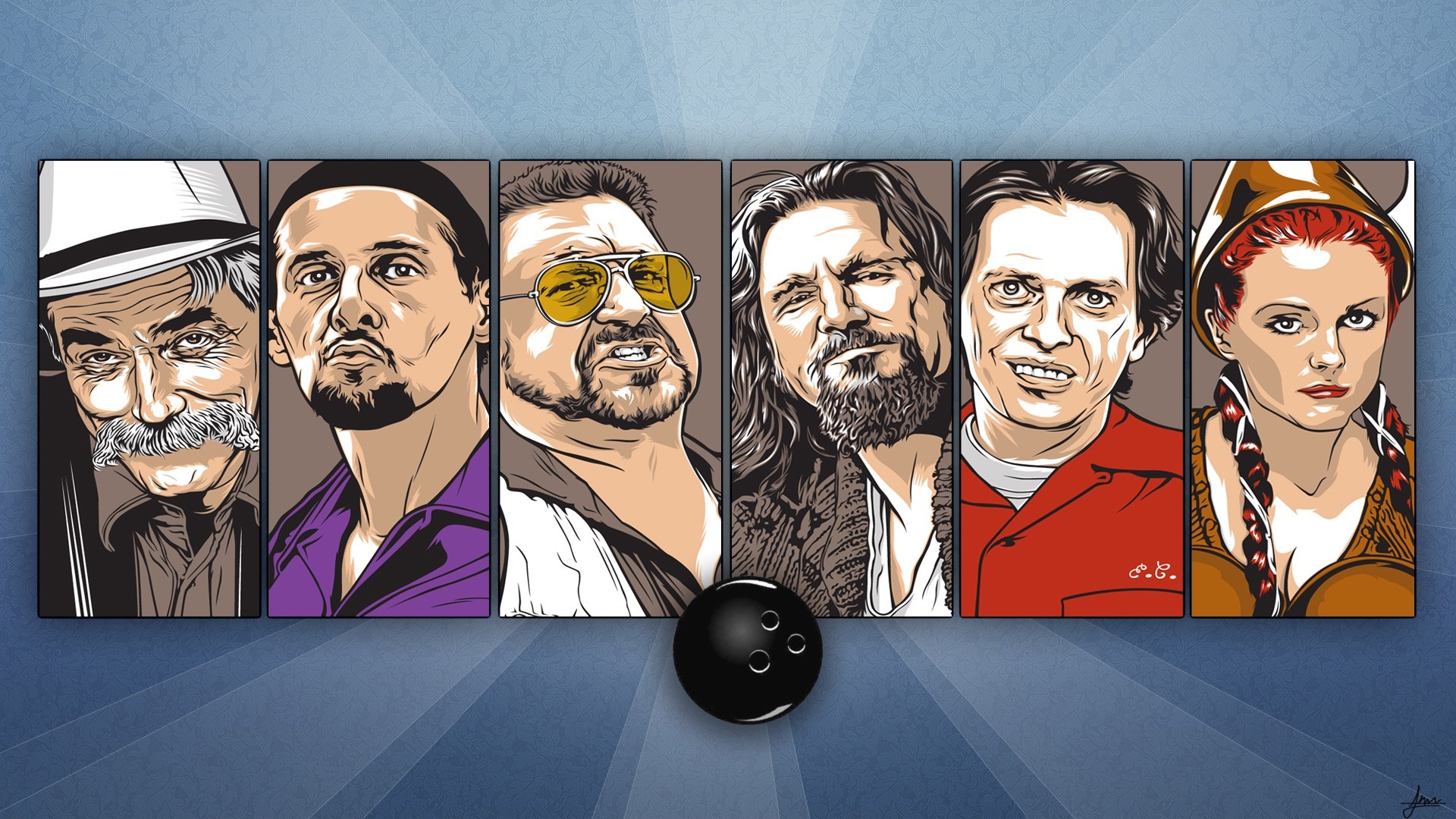 big lebowski wallpaper,cartoon,art,illustration,fun,technology