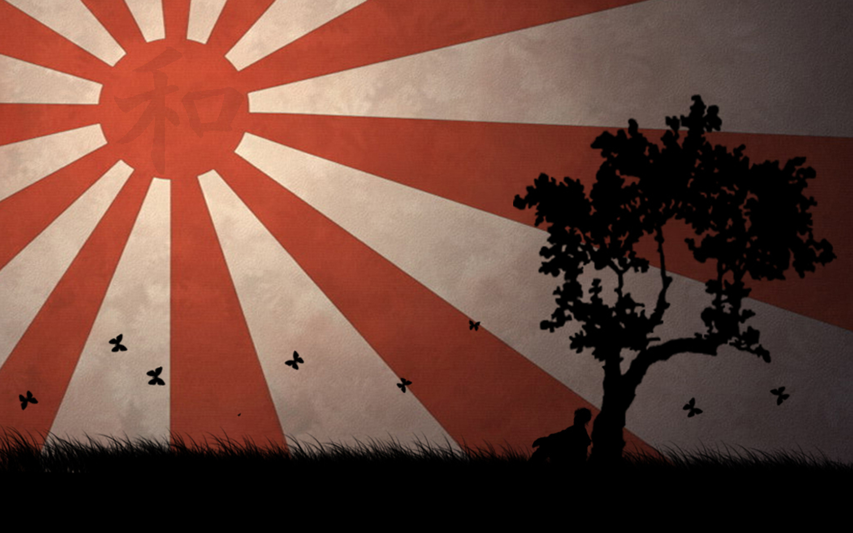 carta da parati in stile giapponese,rosso,cielo,albero,tinte e sfumature,fotografia