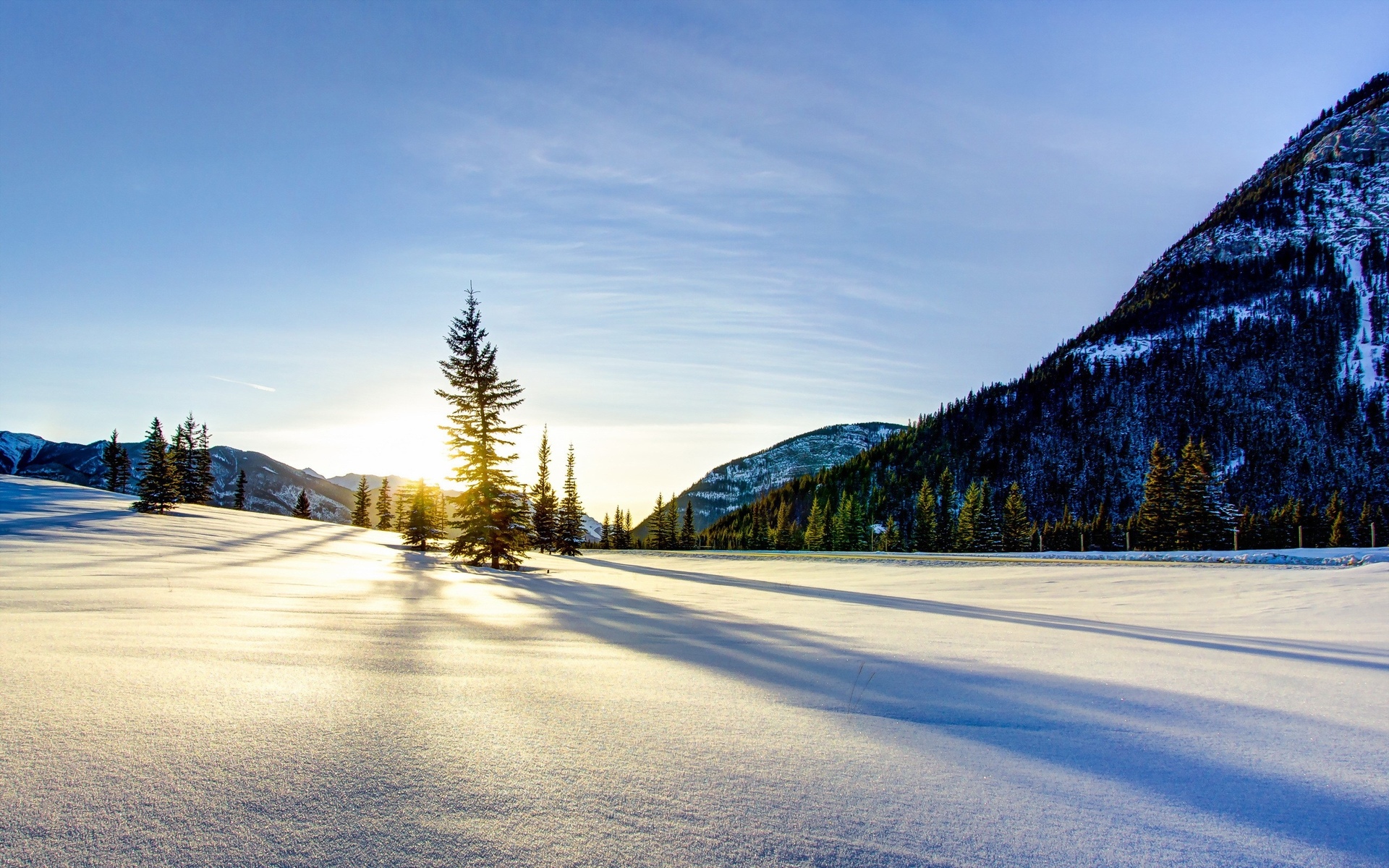 wallpaper dow,snow,sky,winter,nature,natural landscape