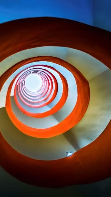 windows 10 wallpaper hd for mobile,orange,circle,spiral,sky,architecture