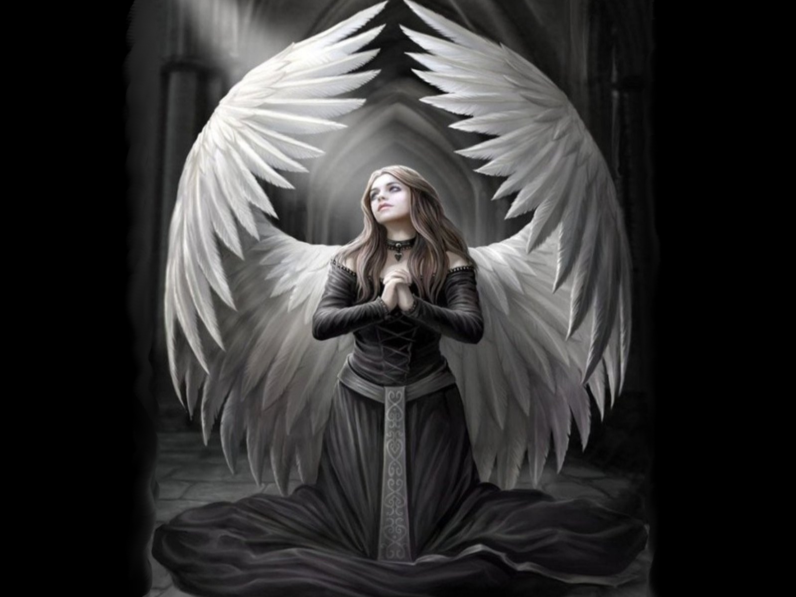 engel wallpaper,angel,mythology,fictional character,supernatural creature,art