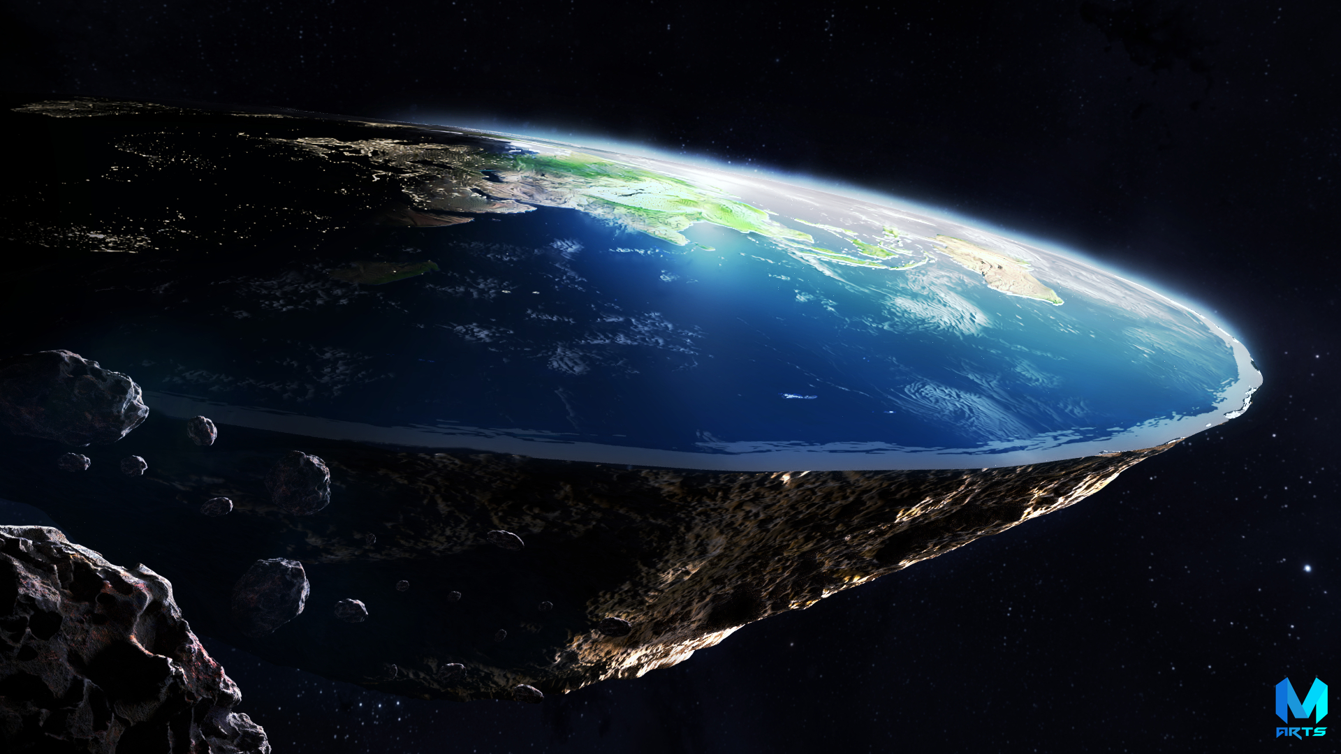 flat earth wallpaper,outer space,atmosphere,earth,astronomical object,planet