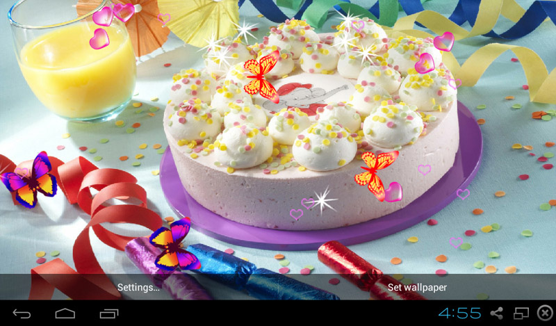 alles gute zum geburtstag live wallpaper,gericht,essen,dessert,schlagsahne,sahne