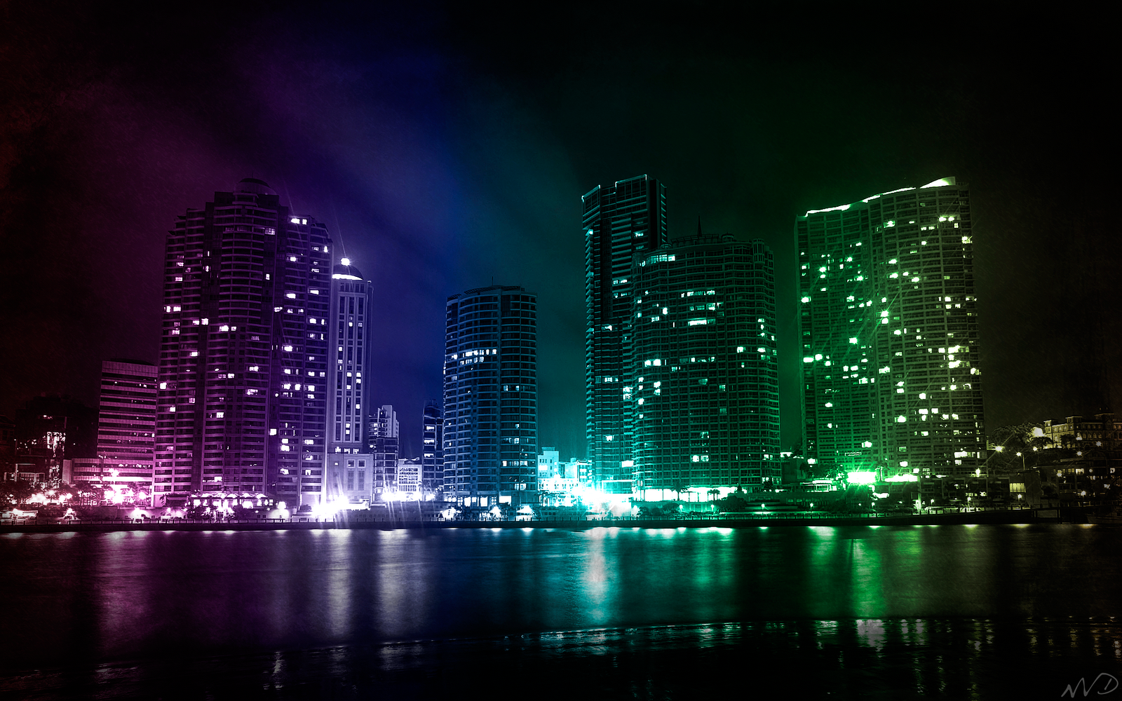 cool windows 10 wallpapers,metropolitan area,cityscape,city,metropolis,night