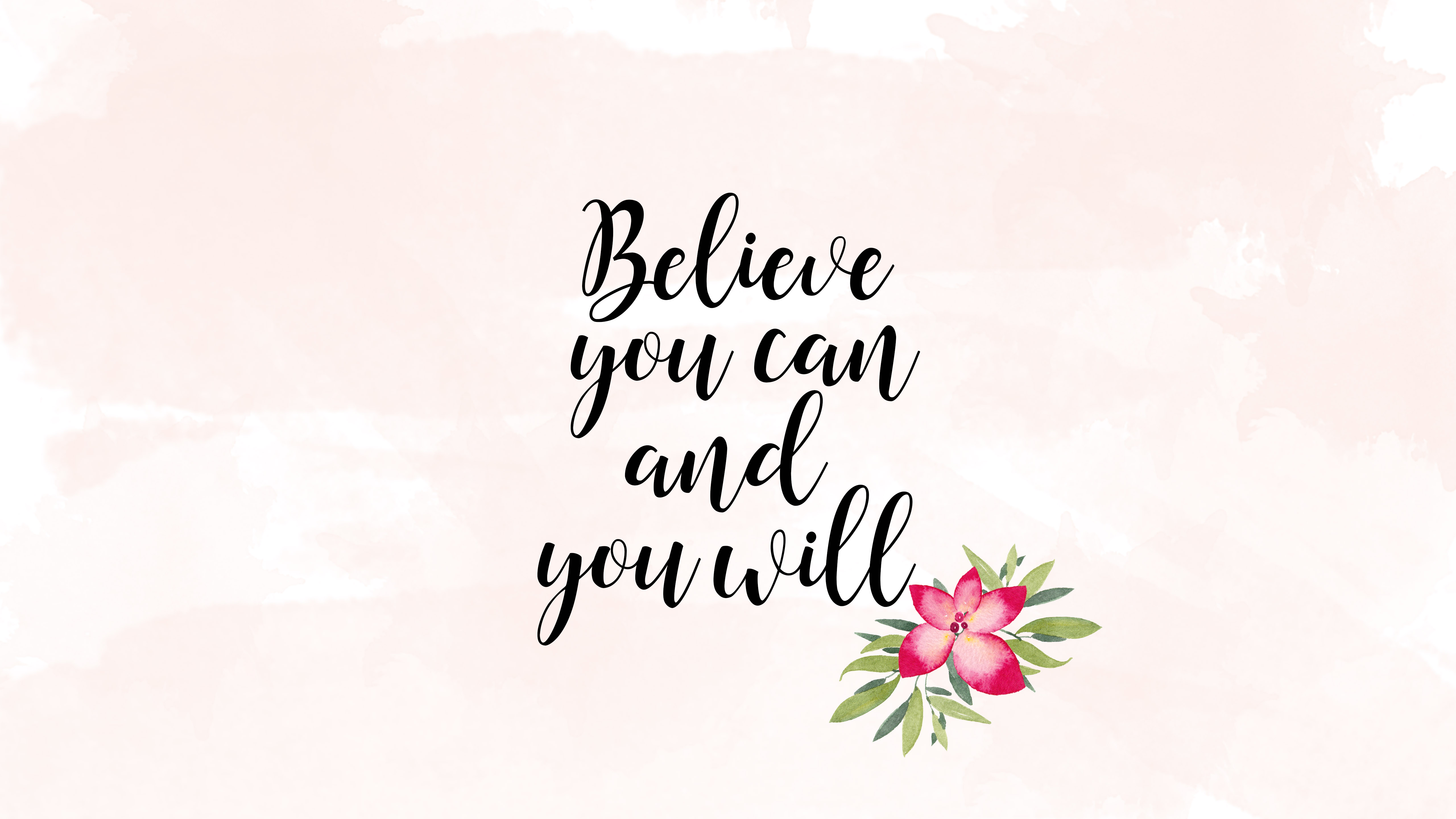 i can and i will wallpaper,text,font,pink,calligraphy,plant