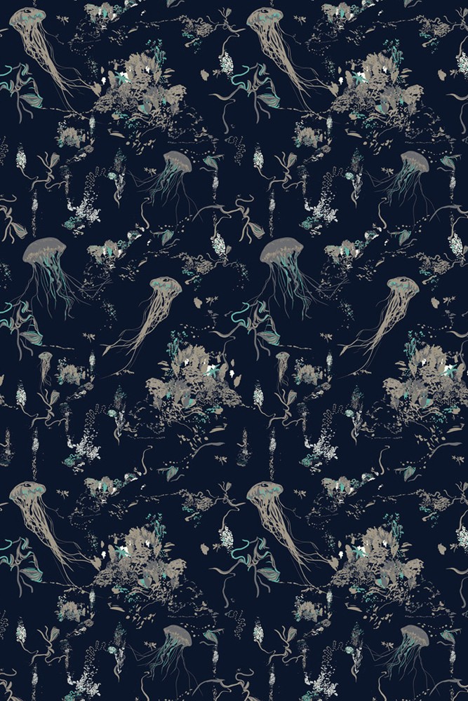 navy blue patterned wallpaper,black,blue,pattern,green,brown