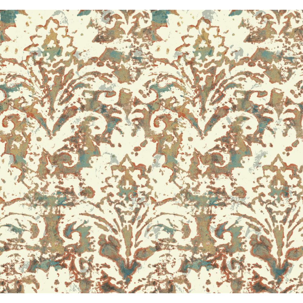 damask removable wallpaper,pattern,brown,rug,wallpaper,design