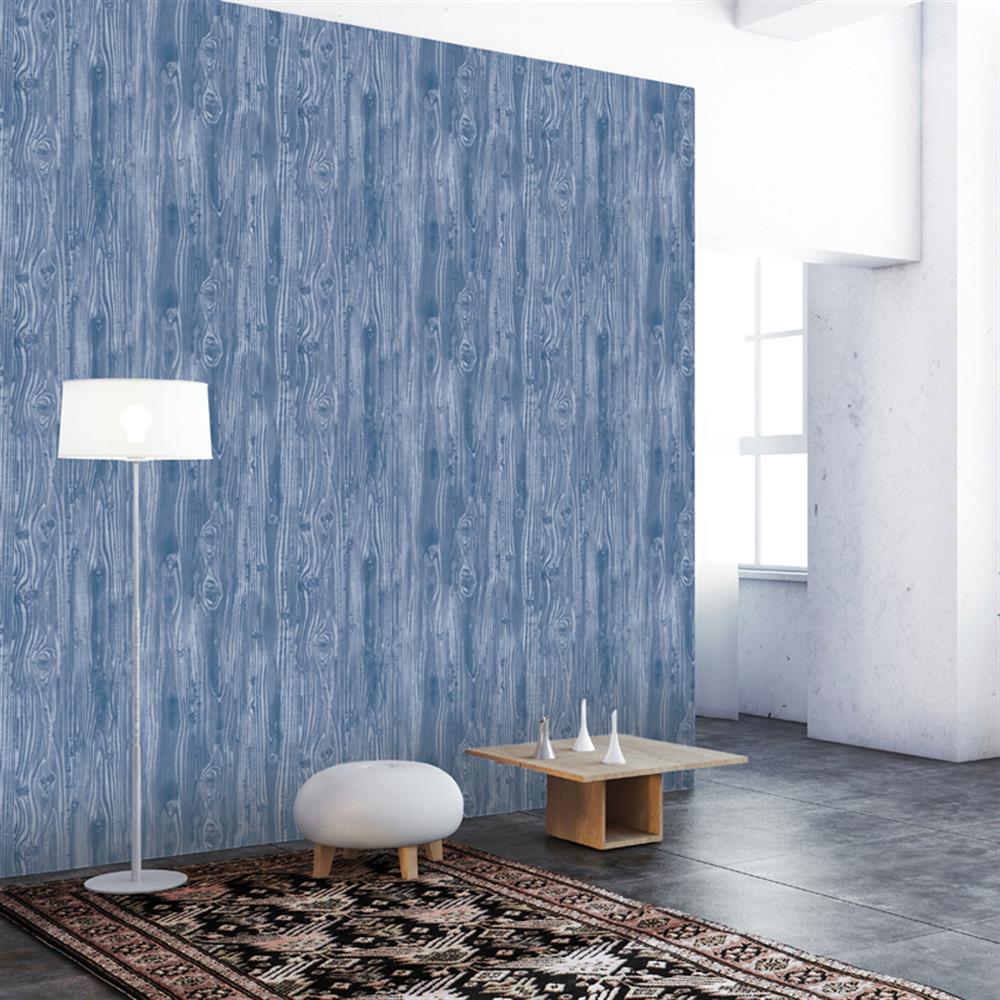 Blue Removable Wallpaper Temporary Textured WallpaperUse