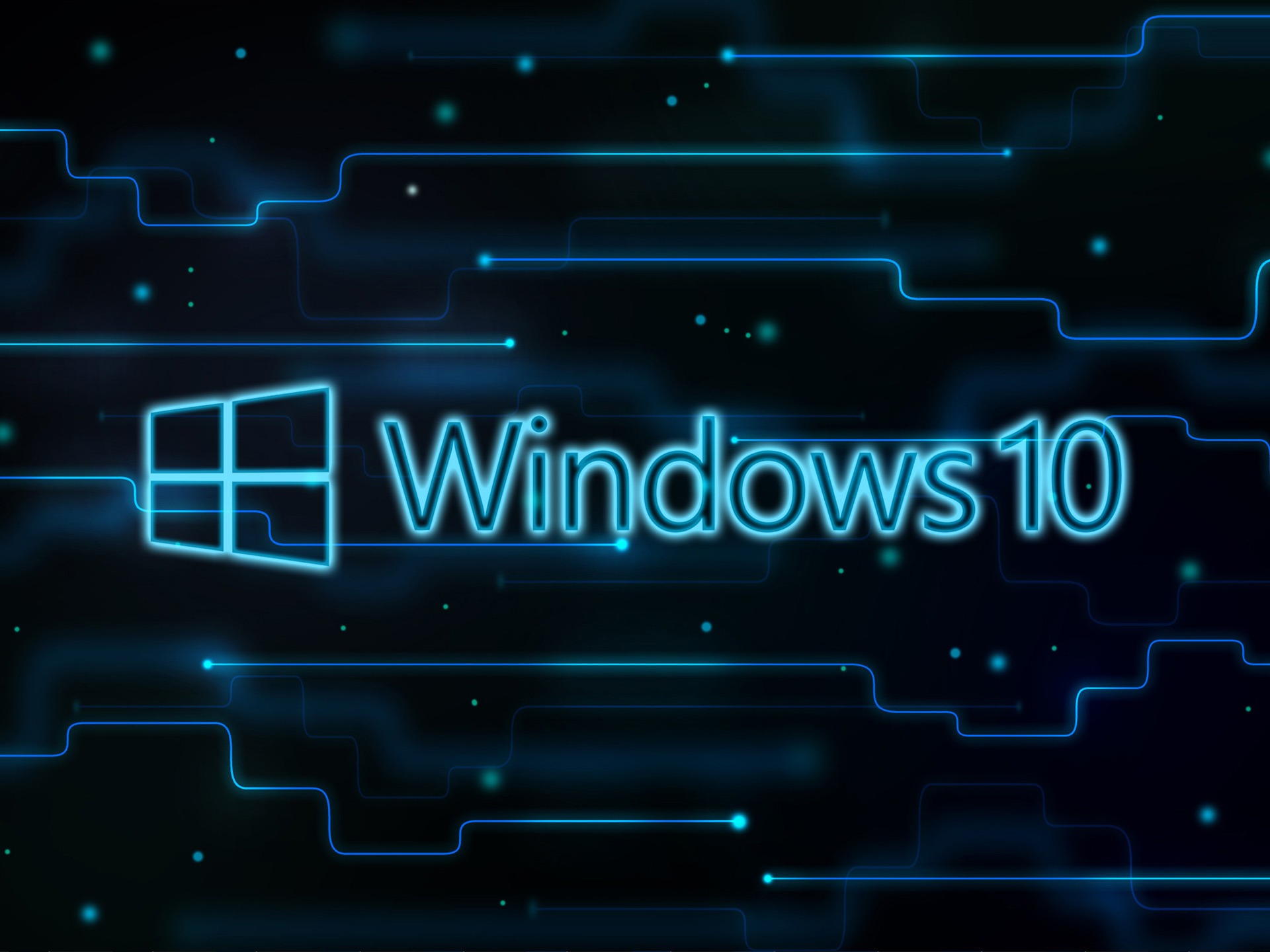 wallpaper do windows 10,text,font,neon,electric blue,technology