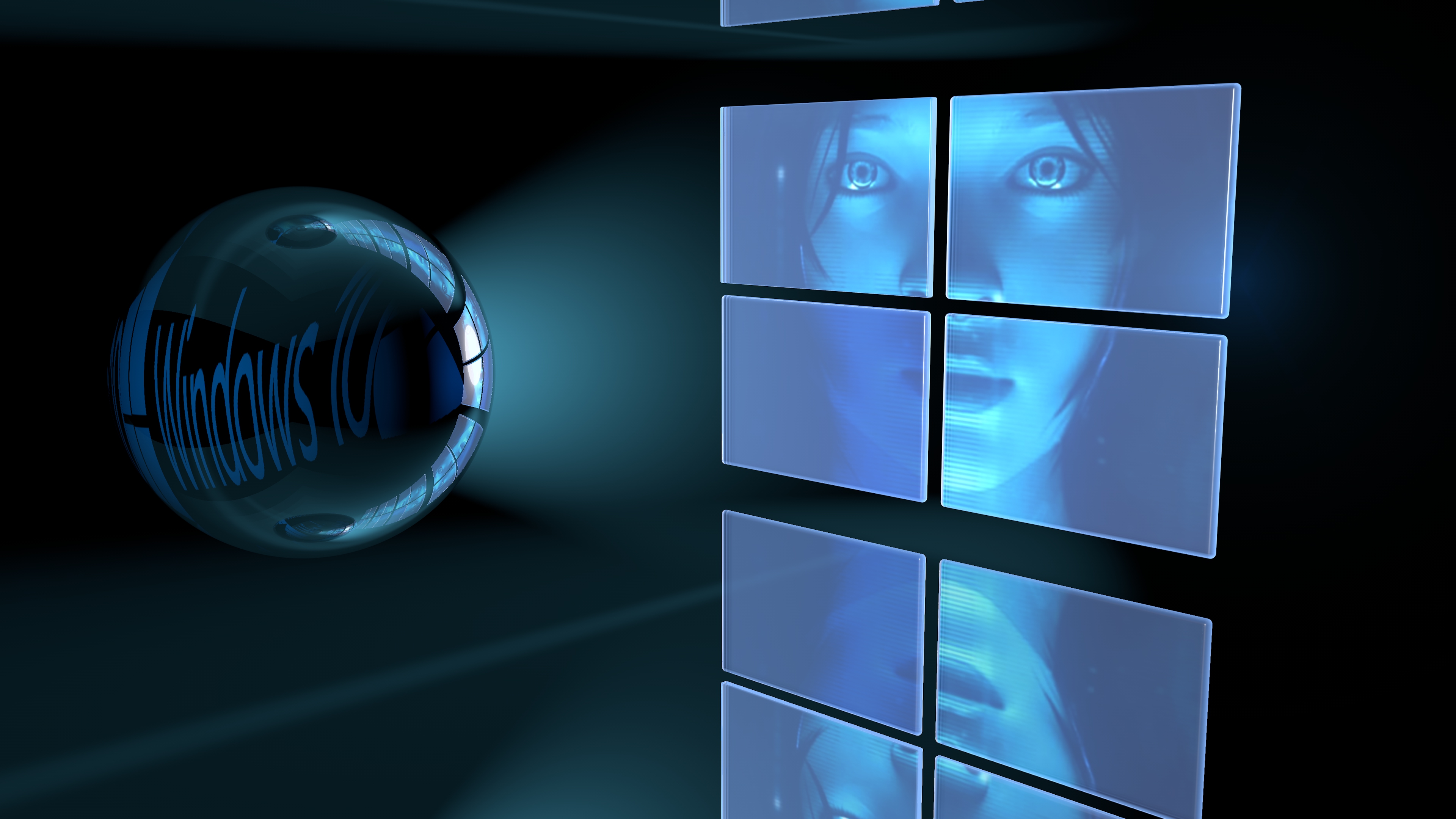 壁紙de windows 10,青い,光,透明素材,設計,技術