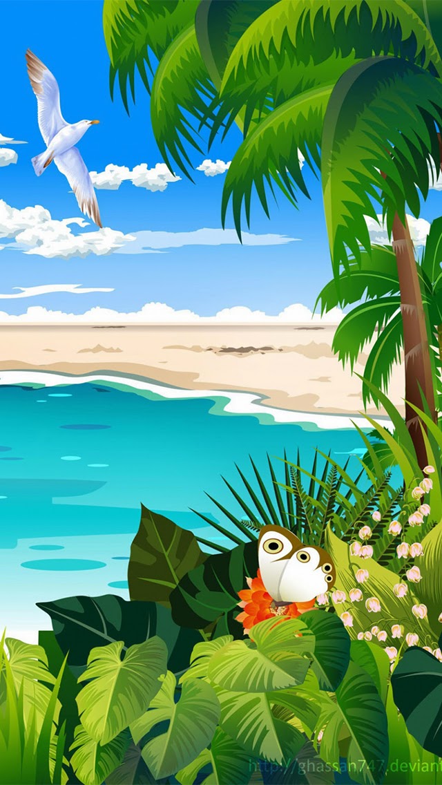 iphone motion wallpaper,natur,karikatur,natürliche landschaft,animierter cartoon,illustration