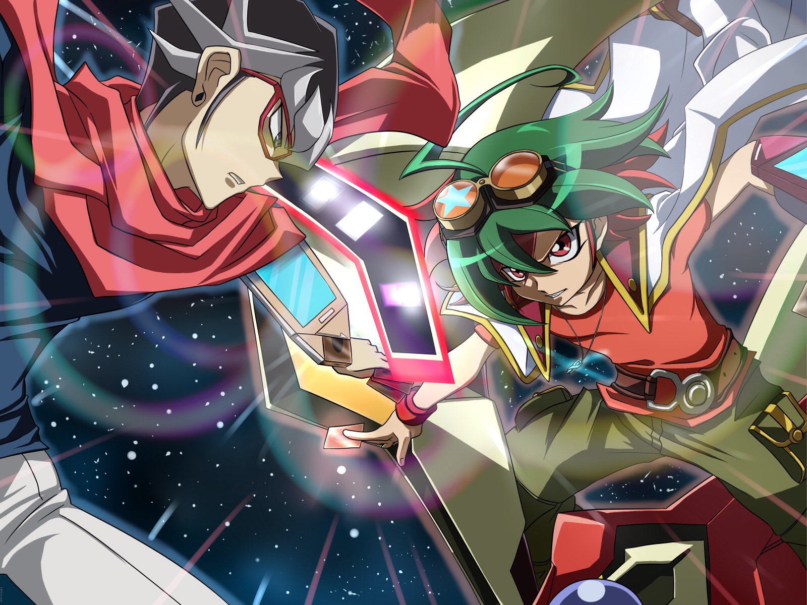 yugioh arc v wallpaper,cartoon,anime,fictional character,illustration,graphic design