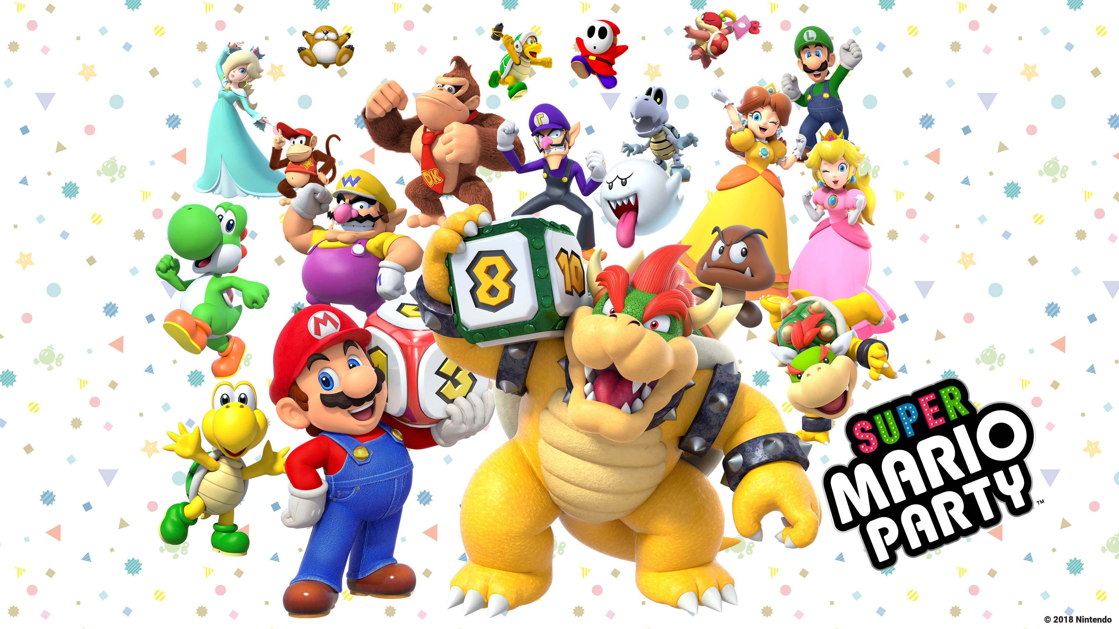 mario party wallpaper,cartone animato,cartone animato,personaggio fittizio,giocattolo