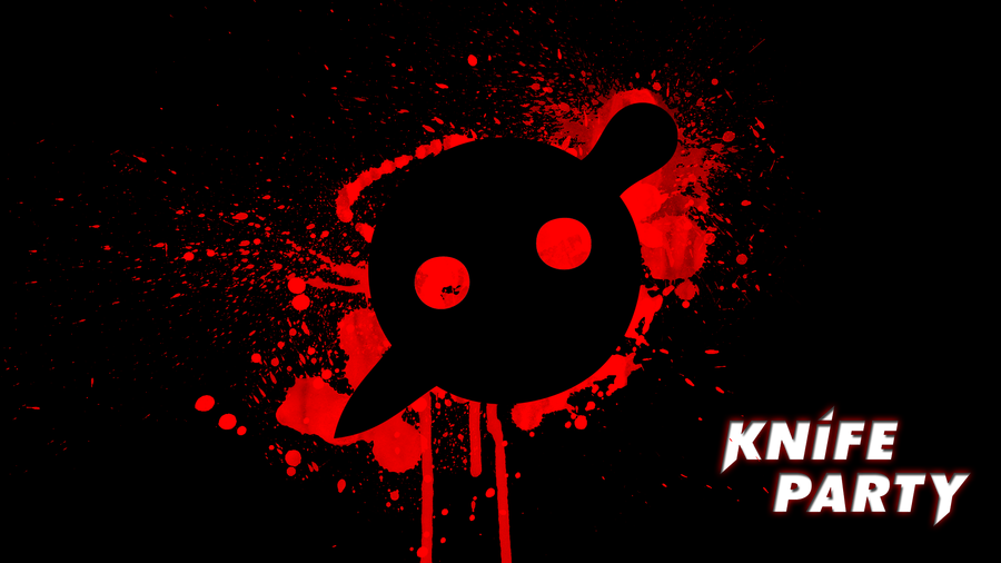 knife party wallpaper,red,black,graphic design,fiction,font