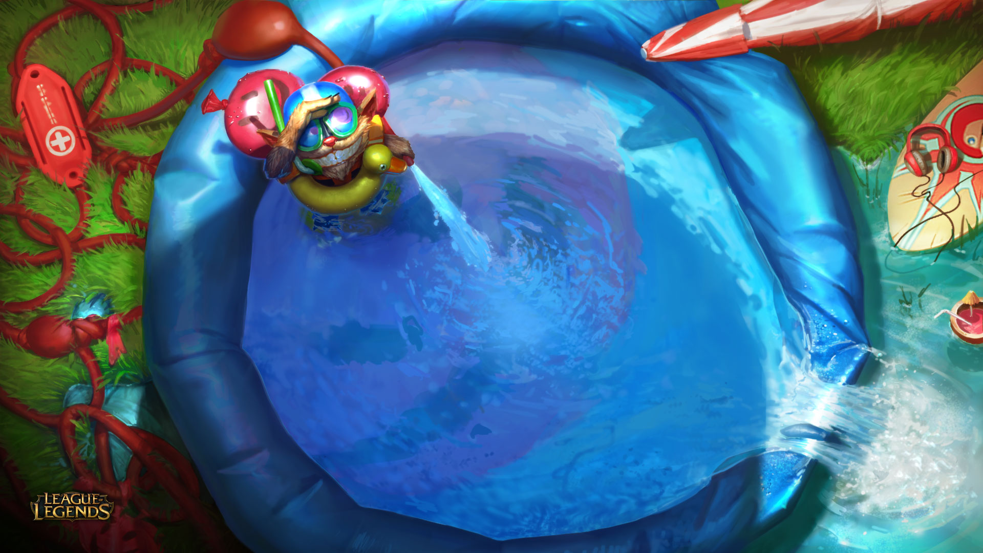 fondo de pantalla de fiesta en la piscina,azul,agua,arte,personaje de ficción,juegos