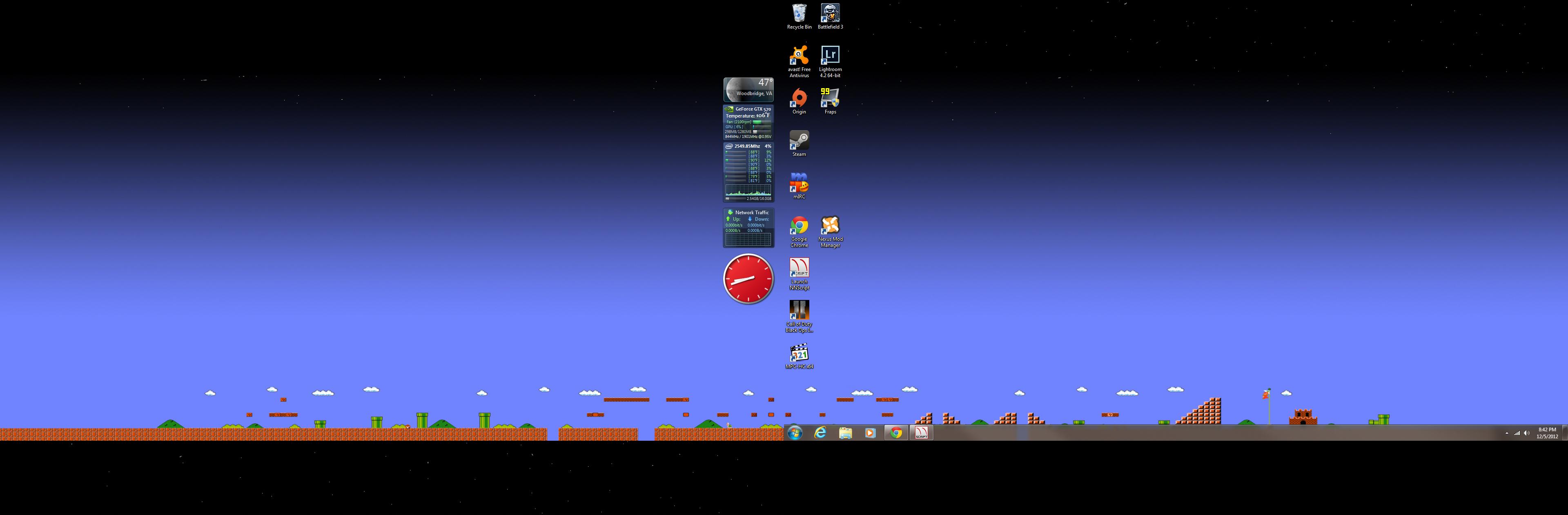 dual monitor wallpaper windows 7 3840x1080,screenshot,sky,pc game,space,games