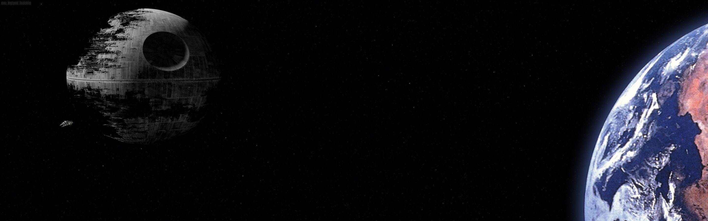 star wars dual screen wallpaper,black,darkness,sky,light,night