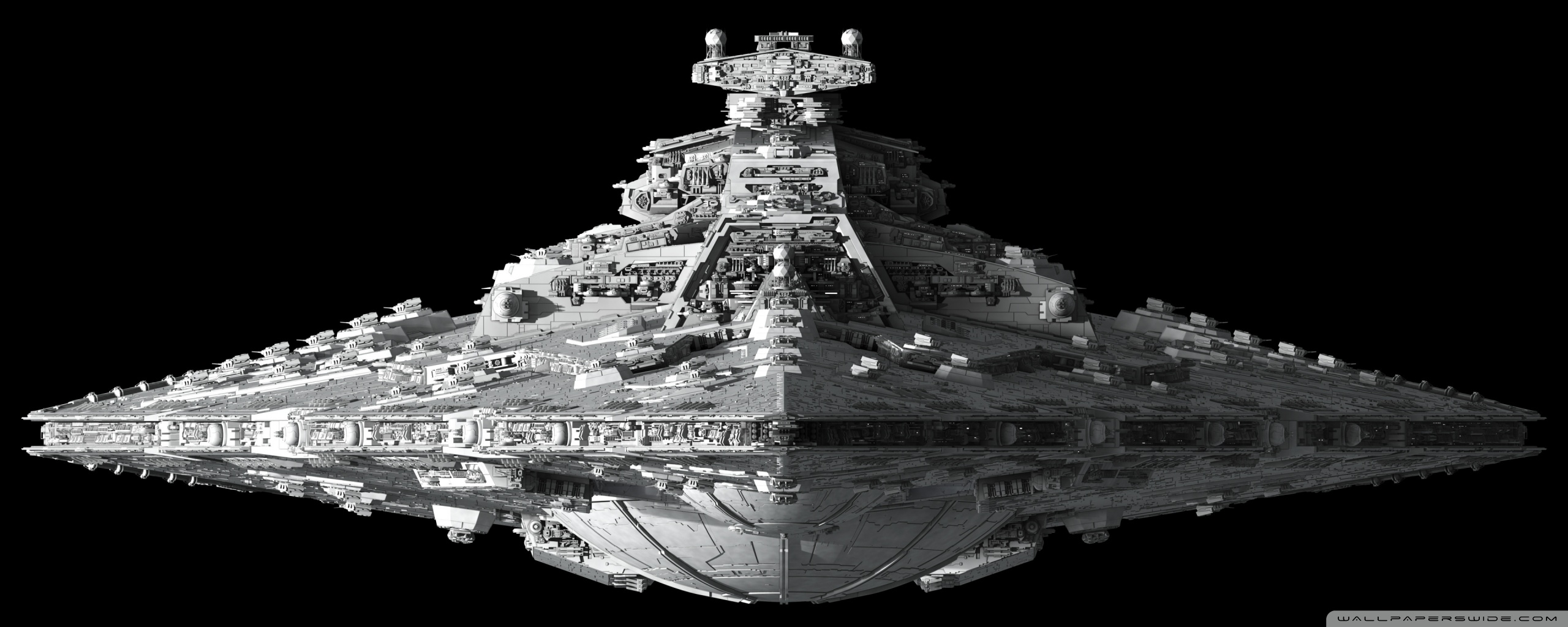 star wars dual screen wallpaper,battleship,vehicle,ship,battlecruiser,black and white