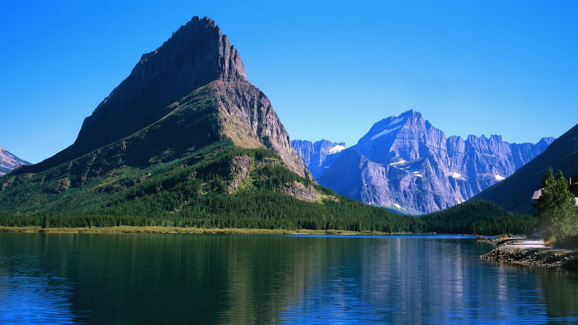 fond d'écran double écran 1920x1080,montagne,paysage naturel,plan d'eau,la nature,réflexion