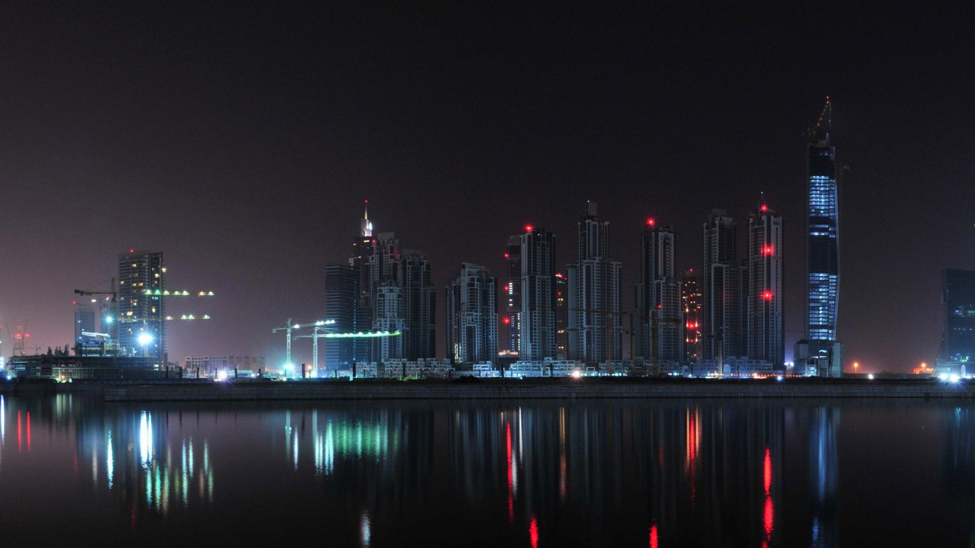 doble fondo de pantalla 1920x1080,área metropolitana,paisaje urbano,ciudad,noche,reflexión