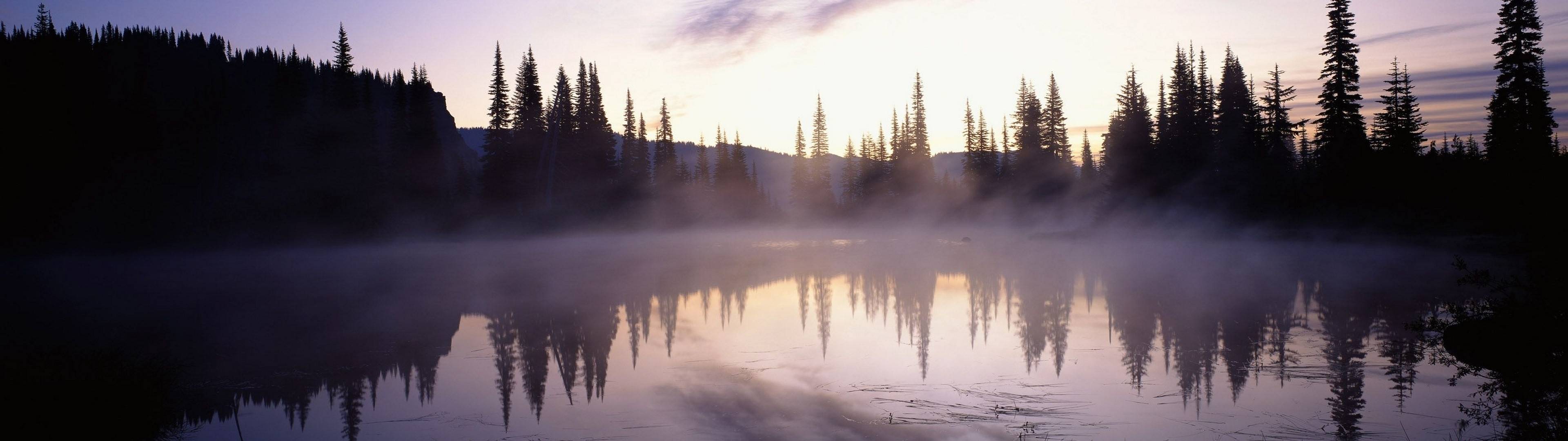 best dual screen wallpaper,reflection,nature,natural landscape,atmospheric phenomenon,sky