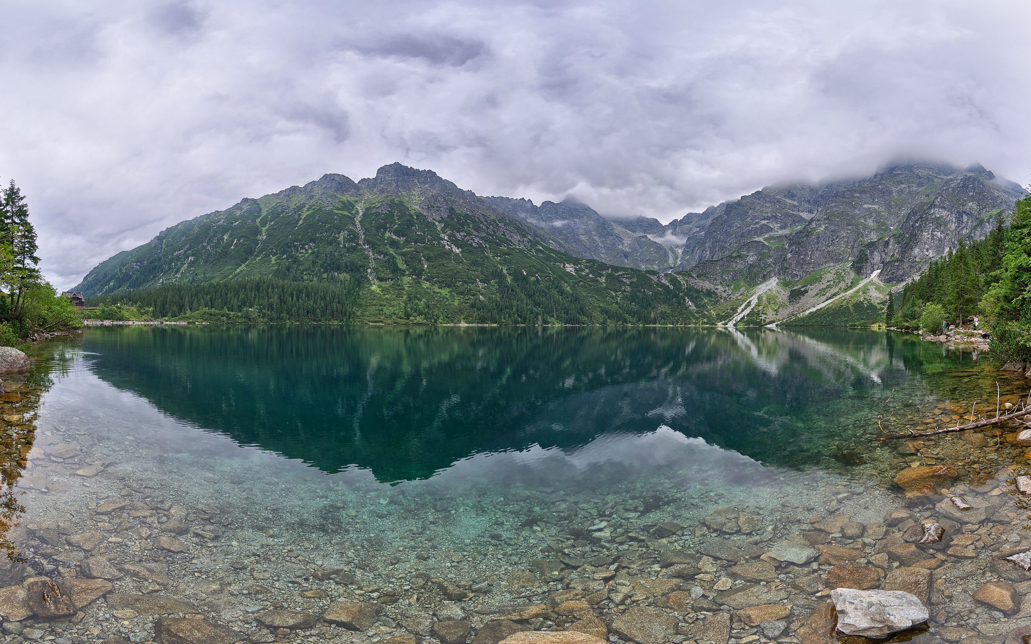 panoramic wallpaper windows 7,mountainous landforms,highland,mountain,tarn,nature