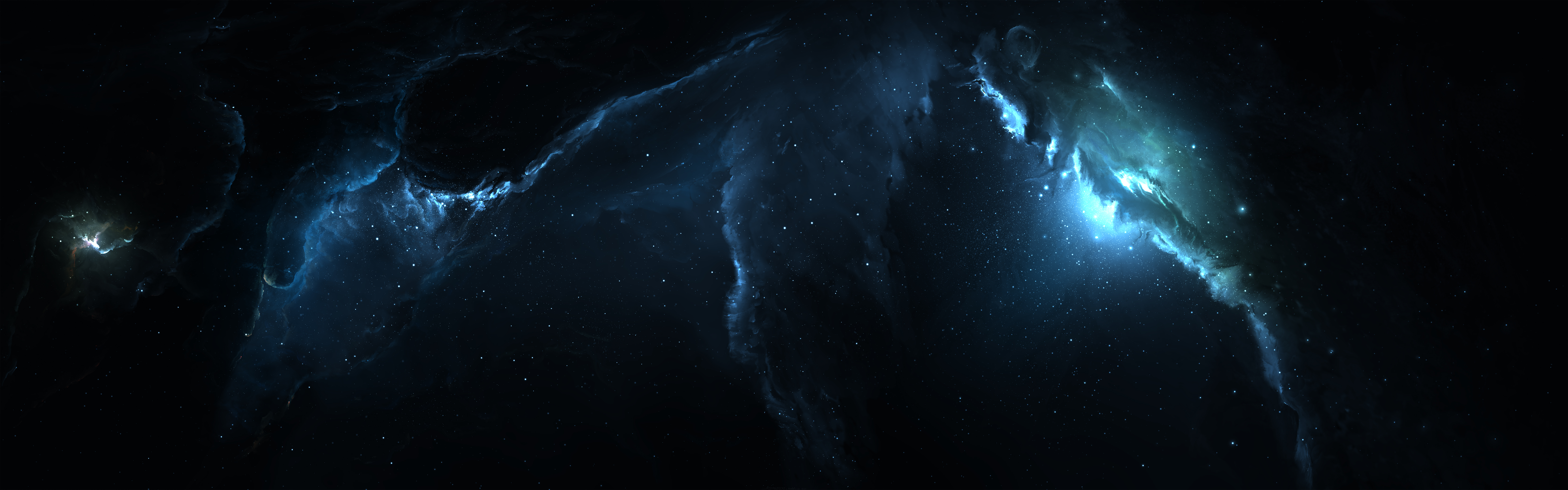 4k dual monitor wallpaper,darkness,outer space,atmosphere,space,astronomical object