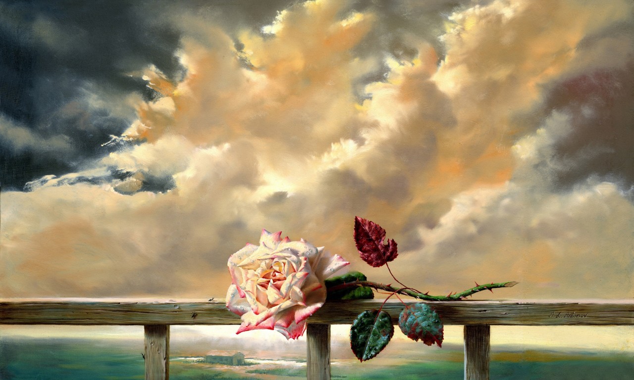 愛絵画壁紙hd,ペインティング,空,自然,水彩絵の具,雲