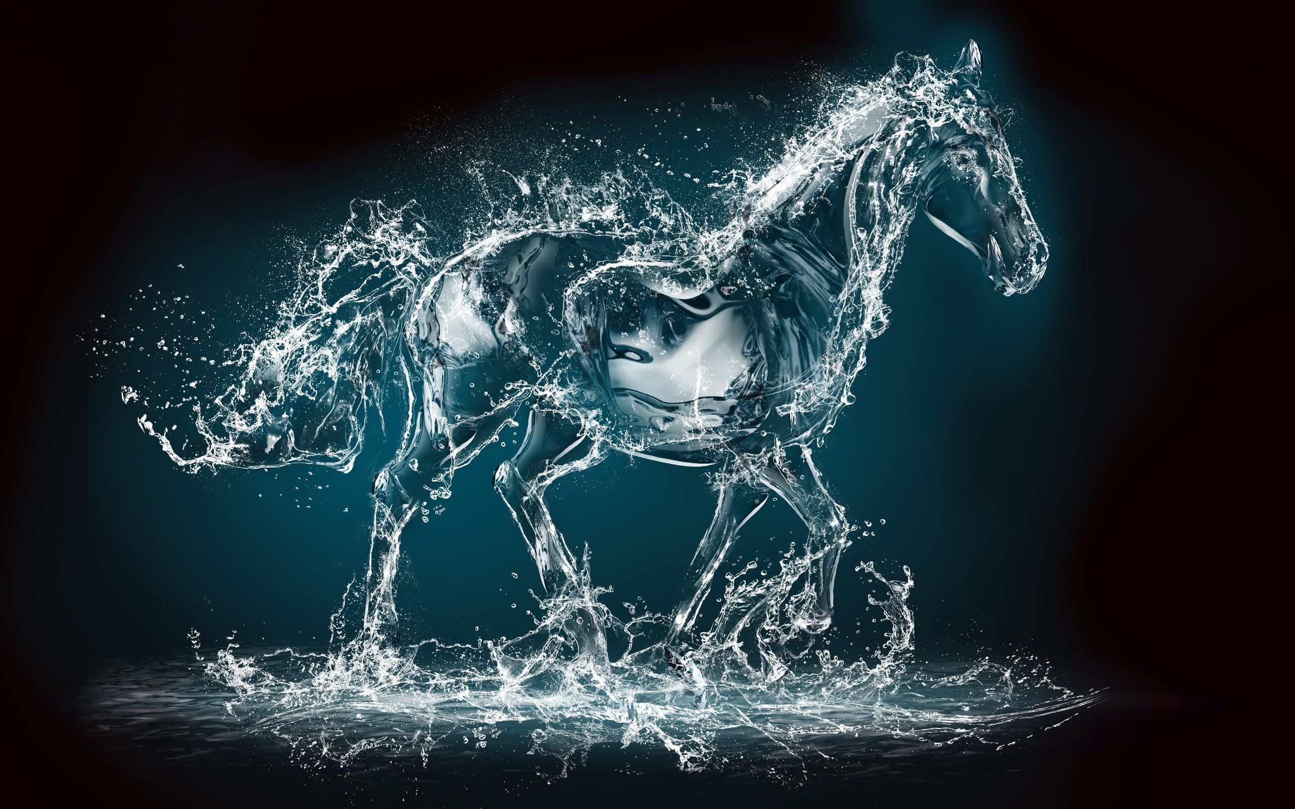 art wallpapers hd free download,horse,water,organism,stallion,graphic design