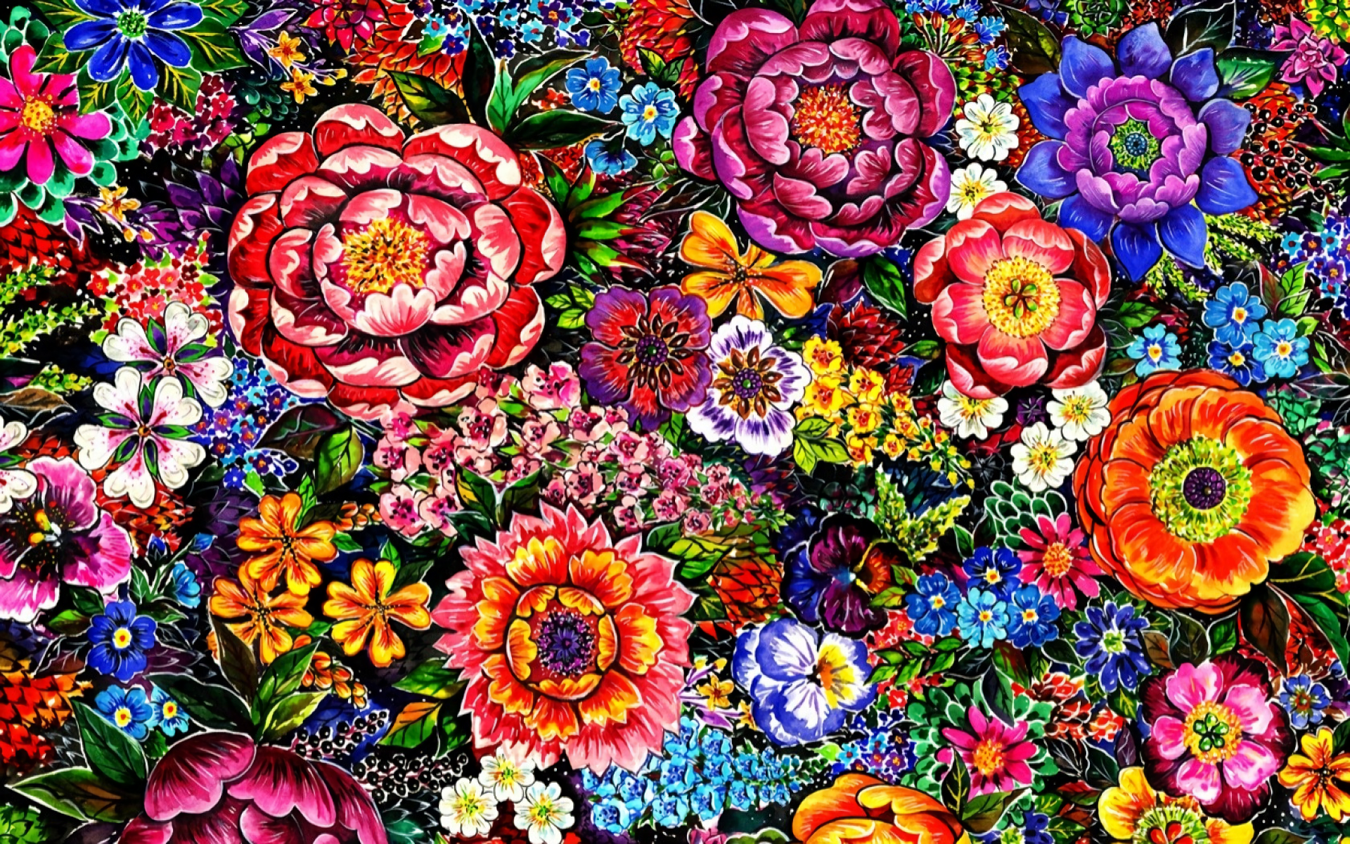 flower painting wallpaper,flower,plant,floral design,pattern,wildflower