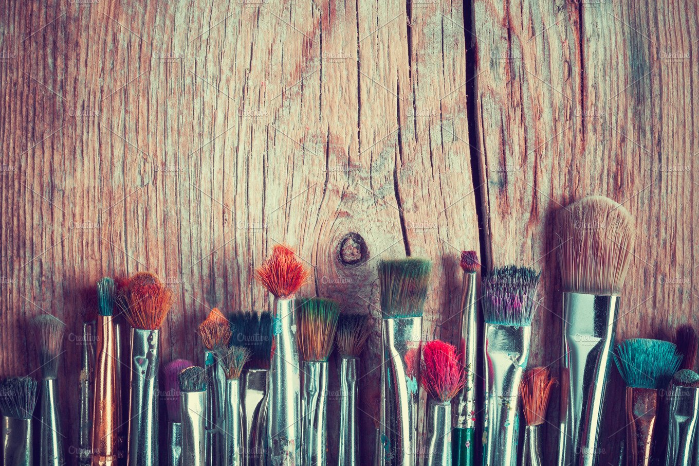 papier peint pinceau,brosse,produit,turquoise,plante,photographie de nature morte