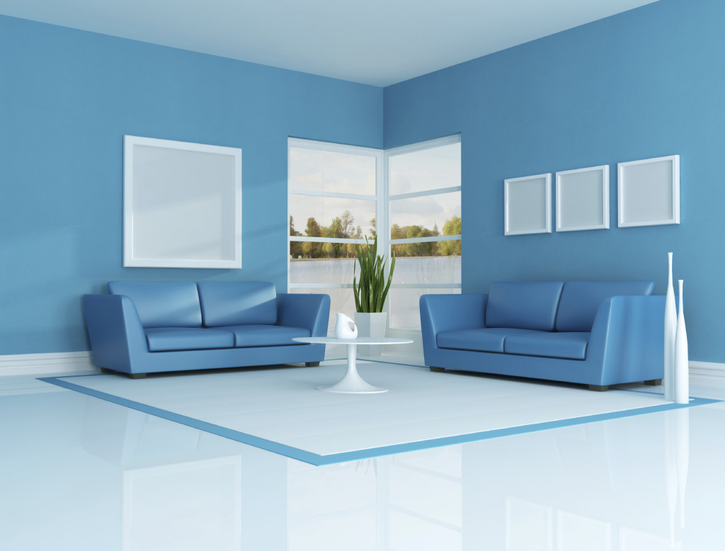 wallpaper and paint combination ideas,furniture,living room,room,interior design,blue