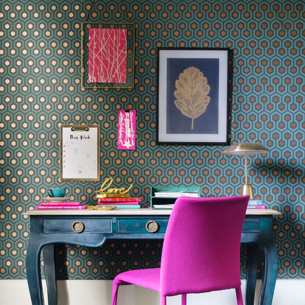 壁紙とペイントの組み合わせのアイデア,ピンク,ルーム,家具,壁,ターコイズ