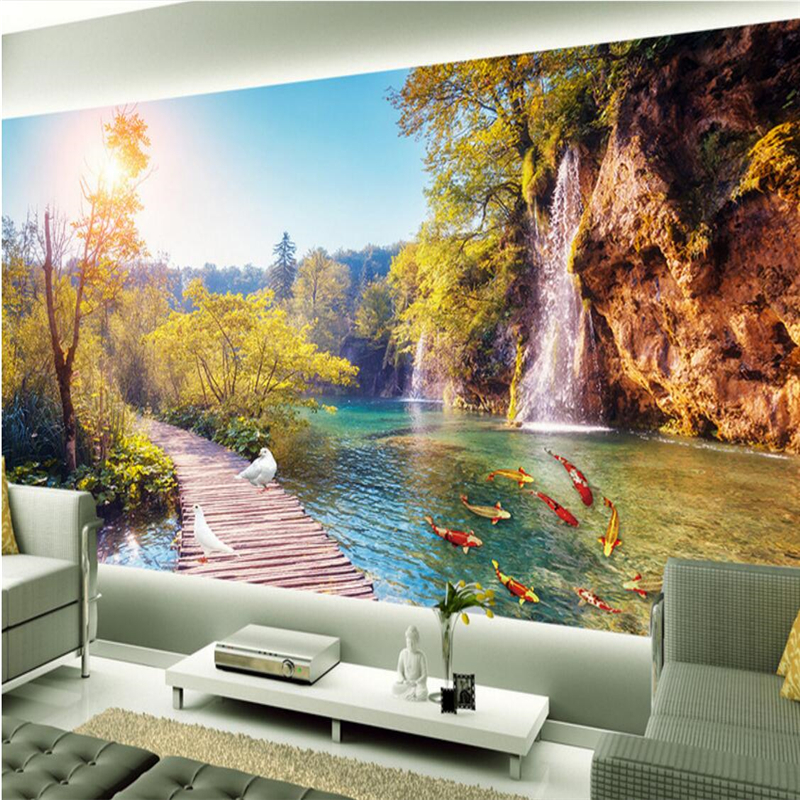 3d painting wallpaper,natural landscape,nature,mural,wallpaper,wall