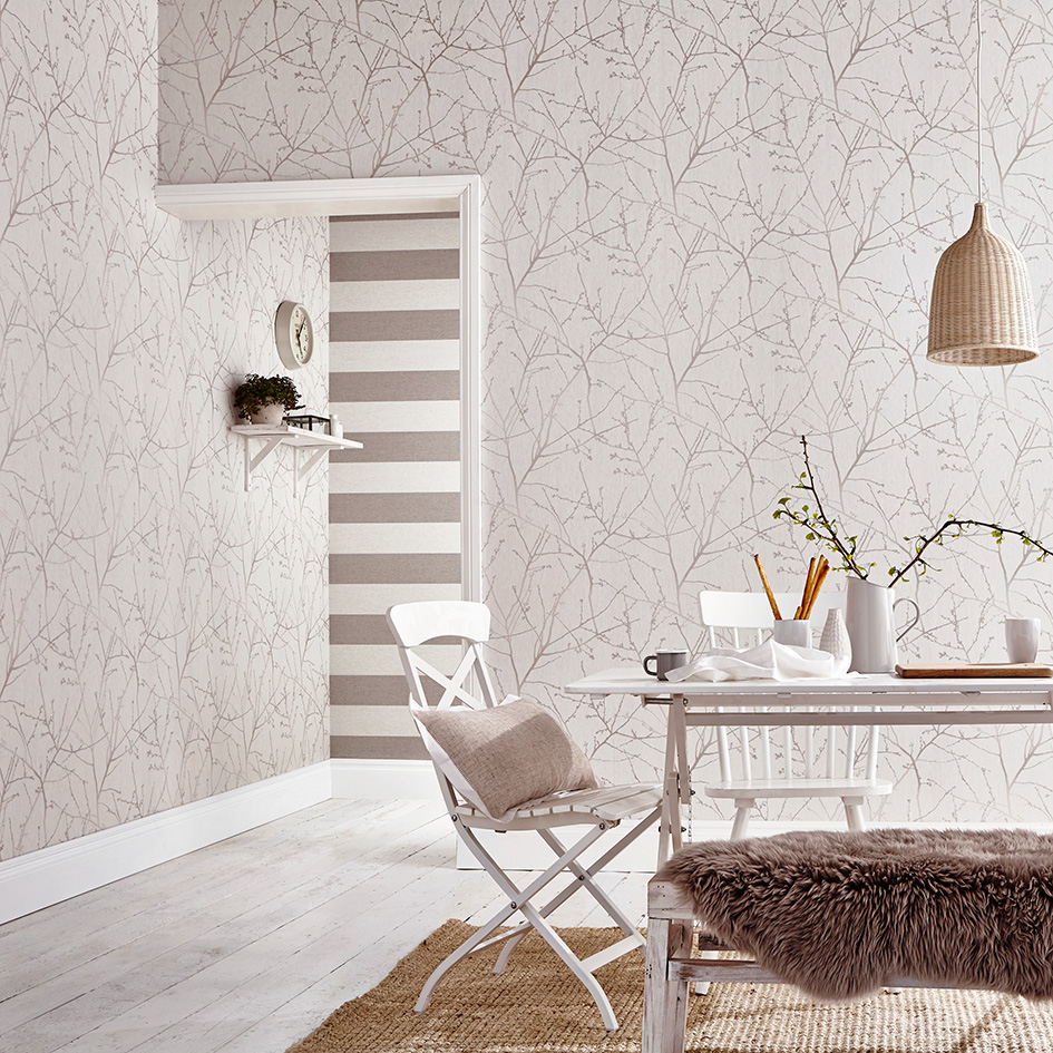 wallpaper and paint combination ideas,white,wall,room,wallpaper,floor
