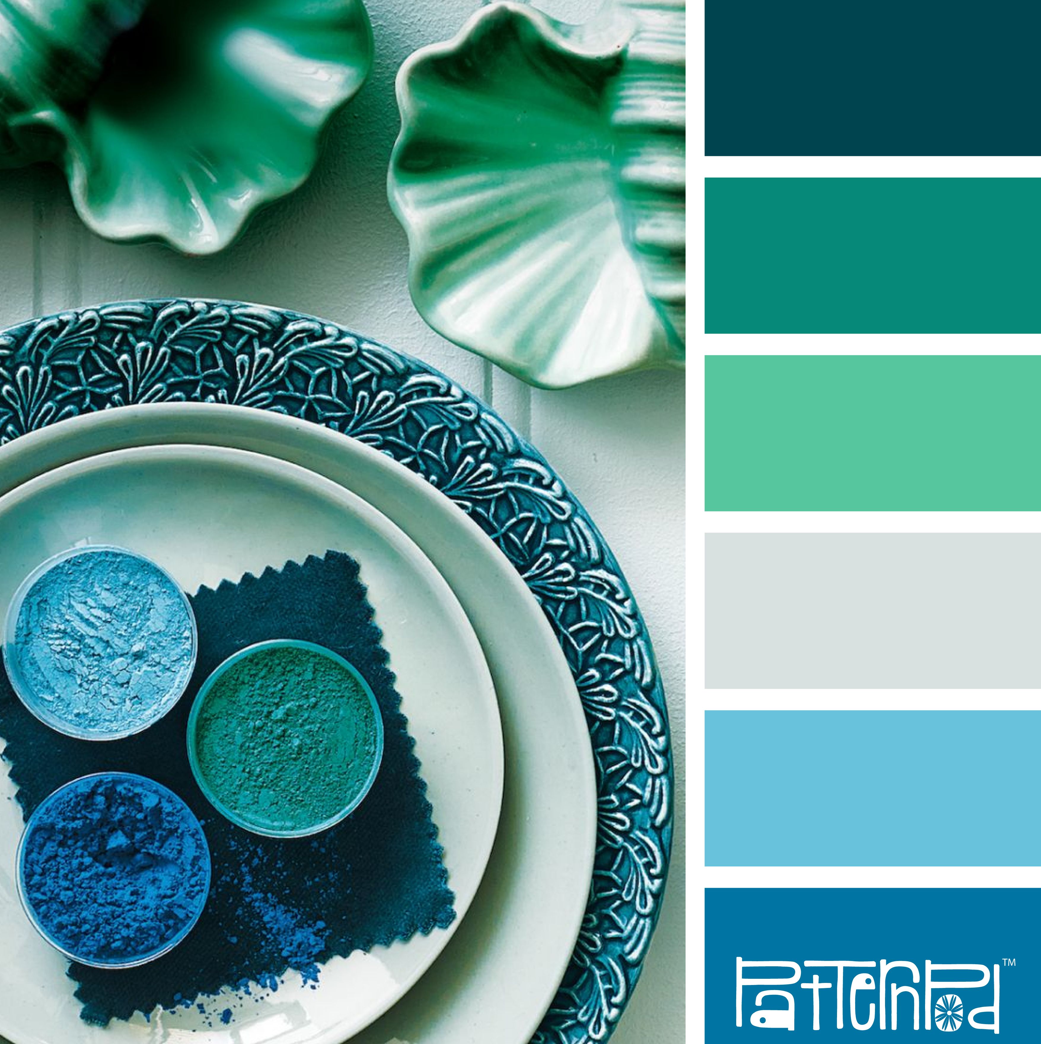 ideas de combinación de papel tapiz y pintura,verde,agua,azul,turquesa,verde azulado