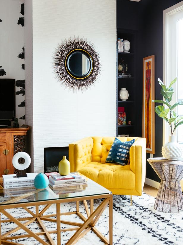 ideen für die kombination von tapeten und farben,wohnzimmer,zimmer,innenarchitektur,möbel,gelb