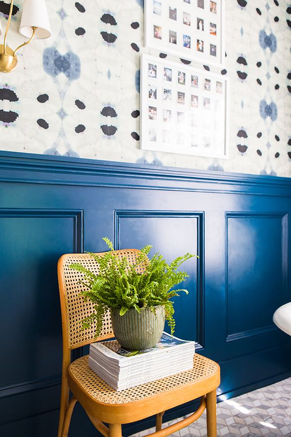 wallpaper and paint combination ideas,blue,room,interior design,living
