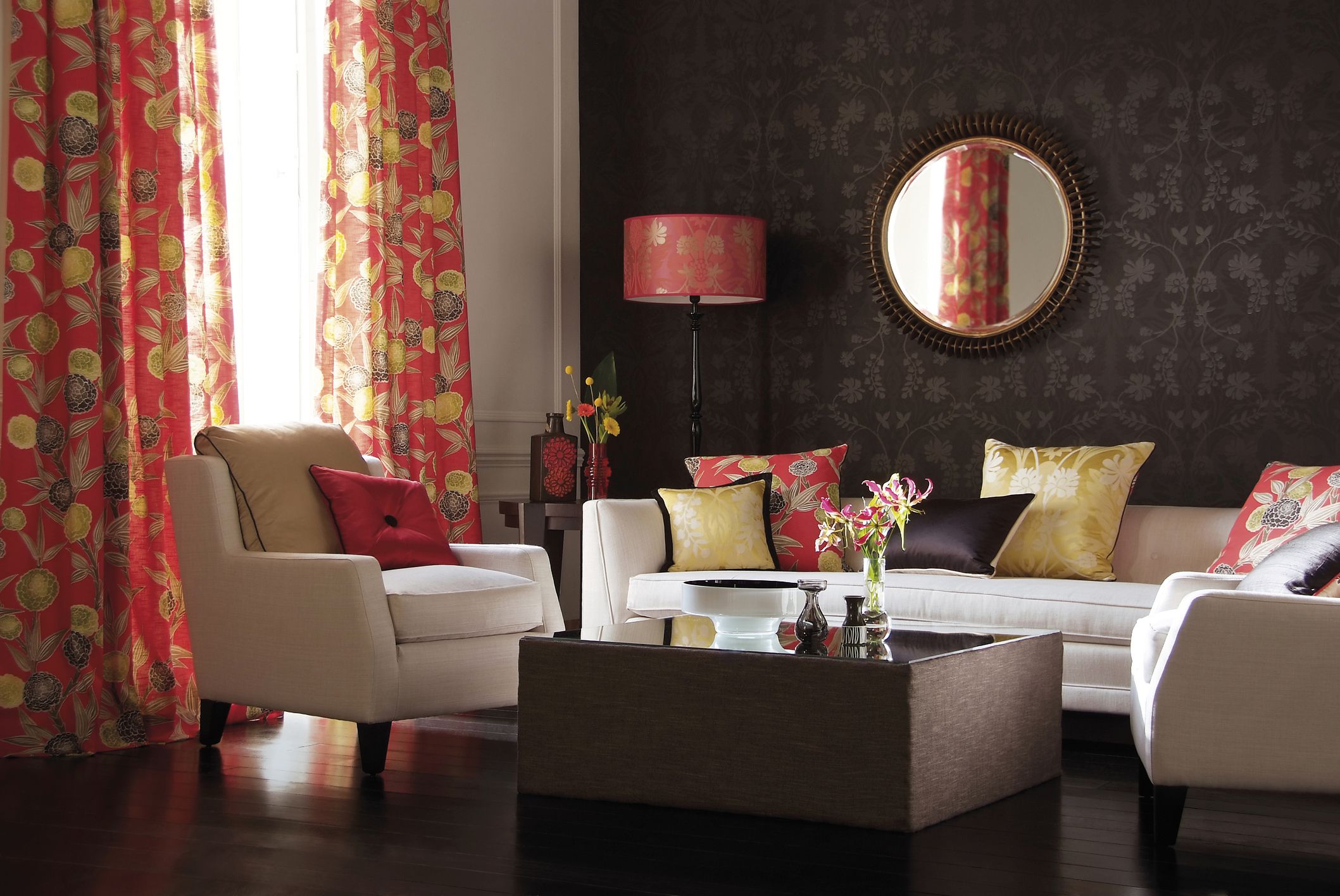 ideas for covering wallpaper,living room,room,interior design,curtain,furniture