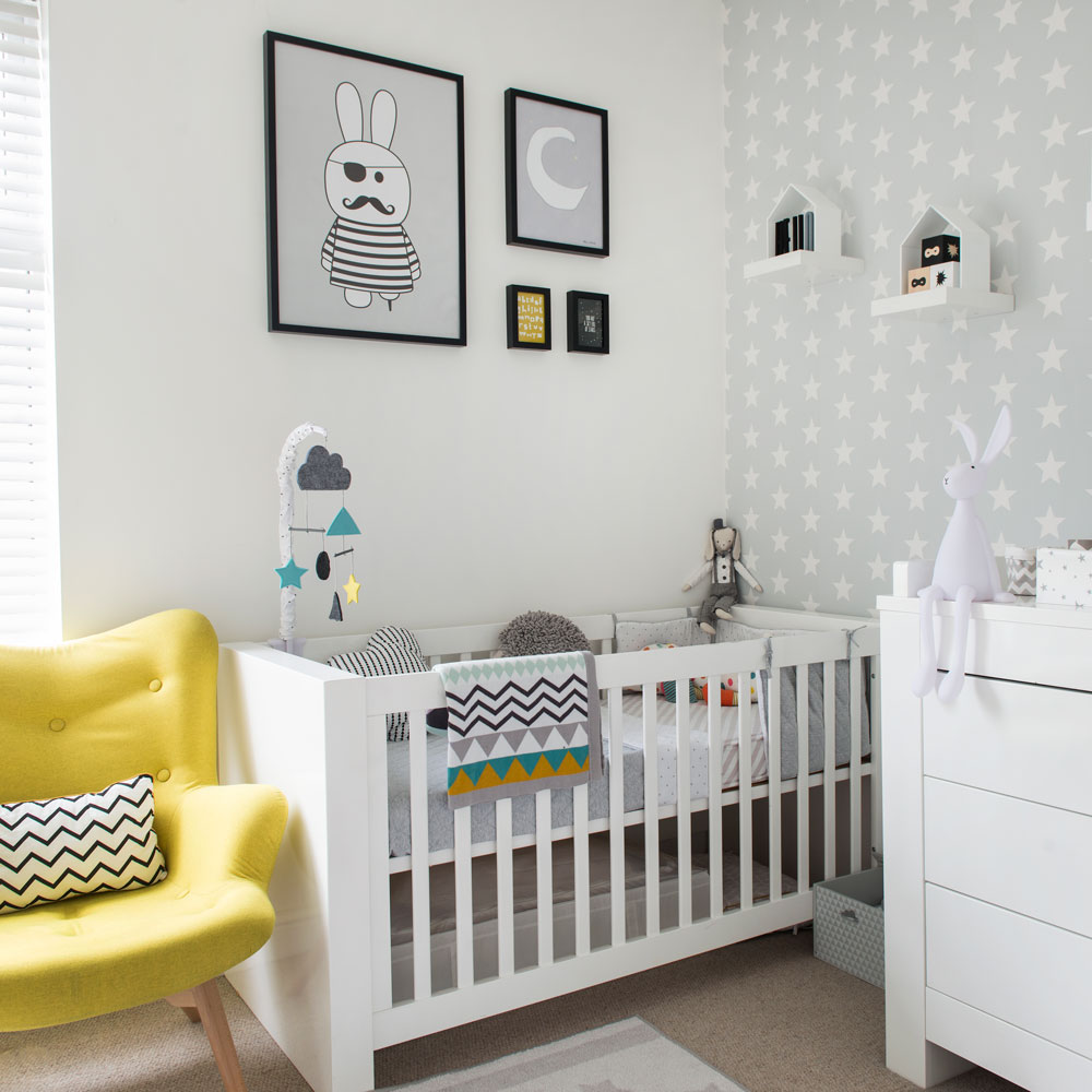 wallpaper and paint combination ideas,product,room,furniture,infant bed,nursery