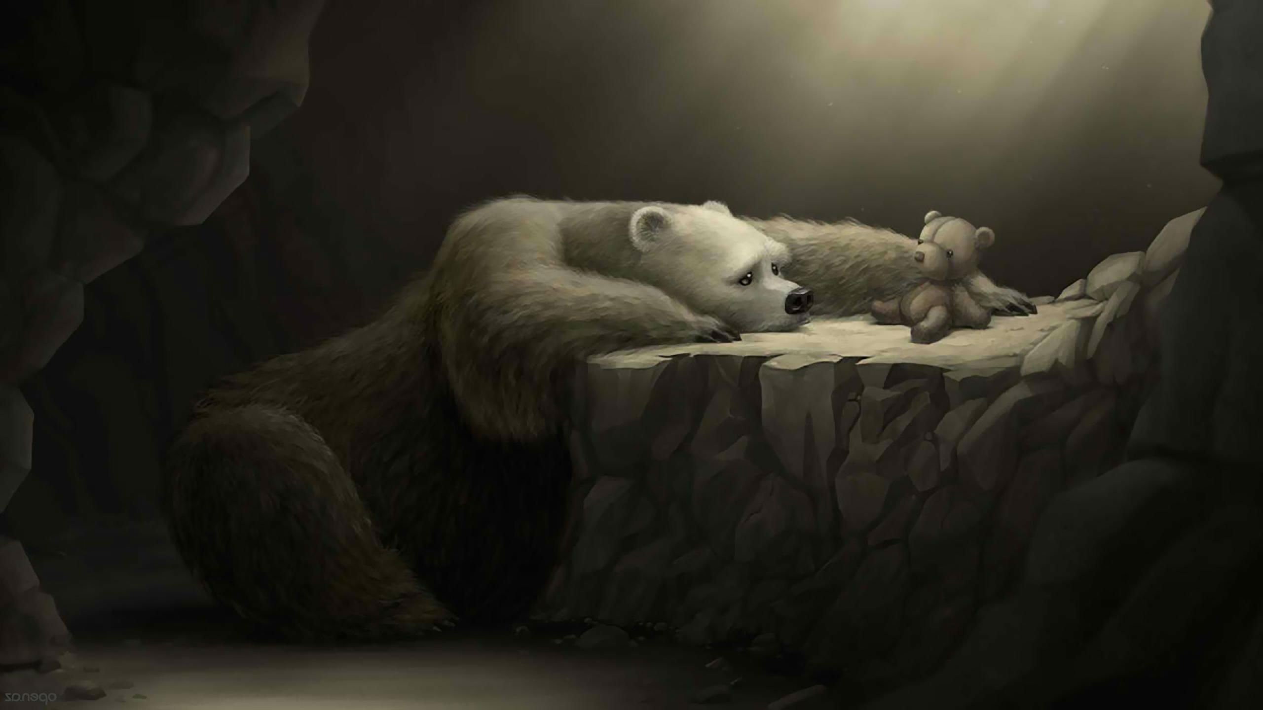 fondo de pantalla emocional hd,oso,oso polar,hocico,piel,ilustración