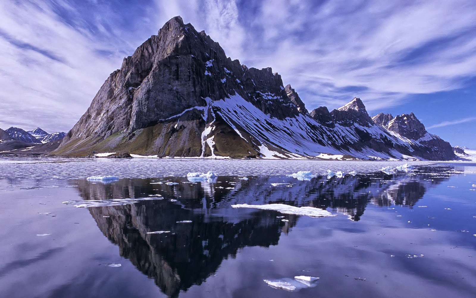 山のデスクトップの壁紙,自然,反射,自然の風景,山,氷山