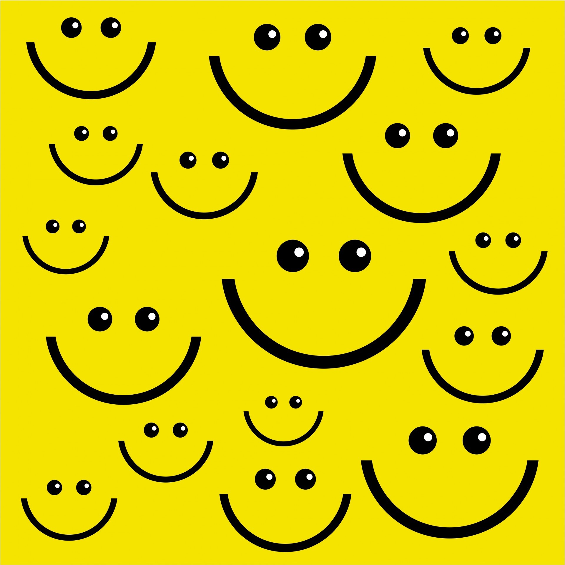 웃는 얼굴 벽지,이모티콘,스마일리,노랑,미소,검정