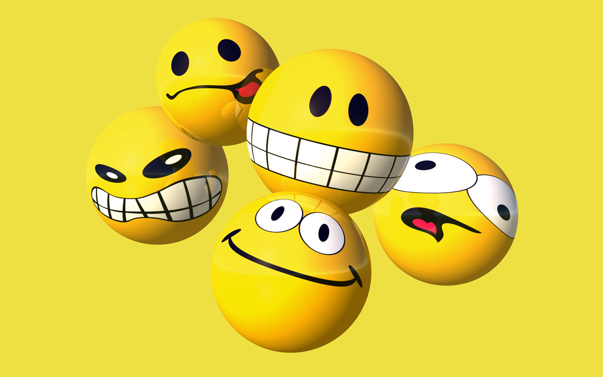 wallpaper smiley 3d,emoticon,yellow,smile,smiley,facial expression