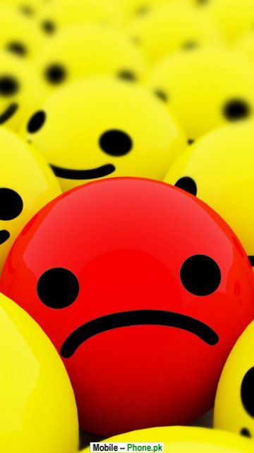 sad smiley wallpaper,yellow,emoticon,facial expression,red,smile